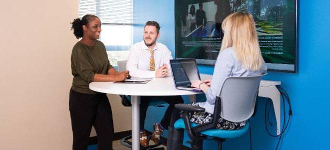 JU grad students study at our downtown campus.